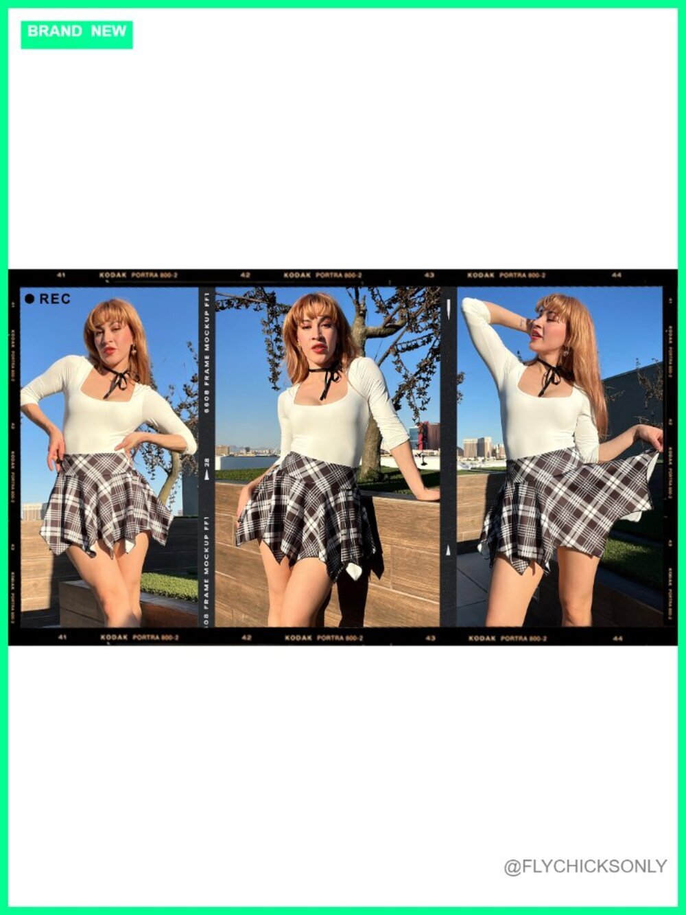 Flowy Pleated Mini Skirt with Elastic Waistband Very Short - Picture 6 of 6